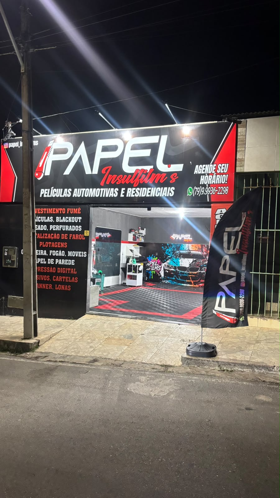 Fachada da loja no Conjunto Eduardo Gomes